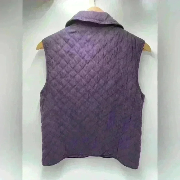 Cabela's Poly Down Vest Plum Purple Lined Women's Size Medium Regular - Picture 3 of 5